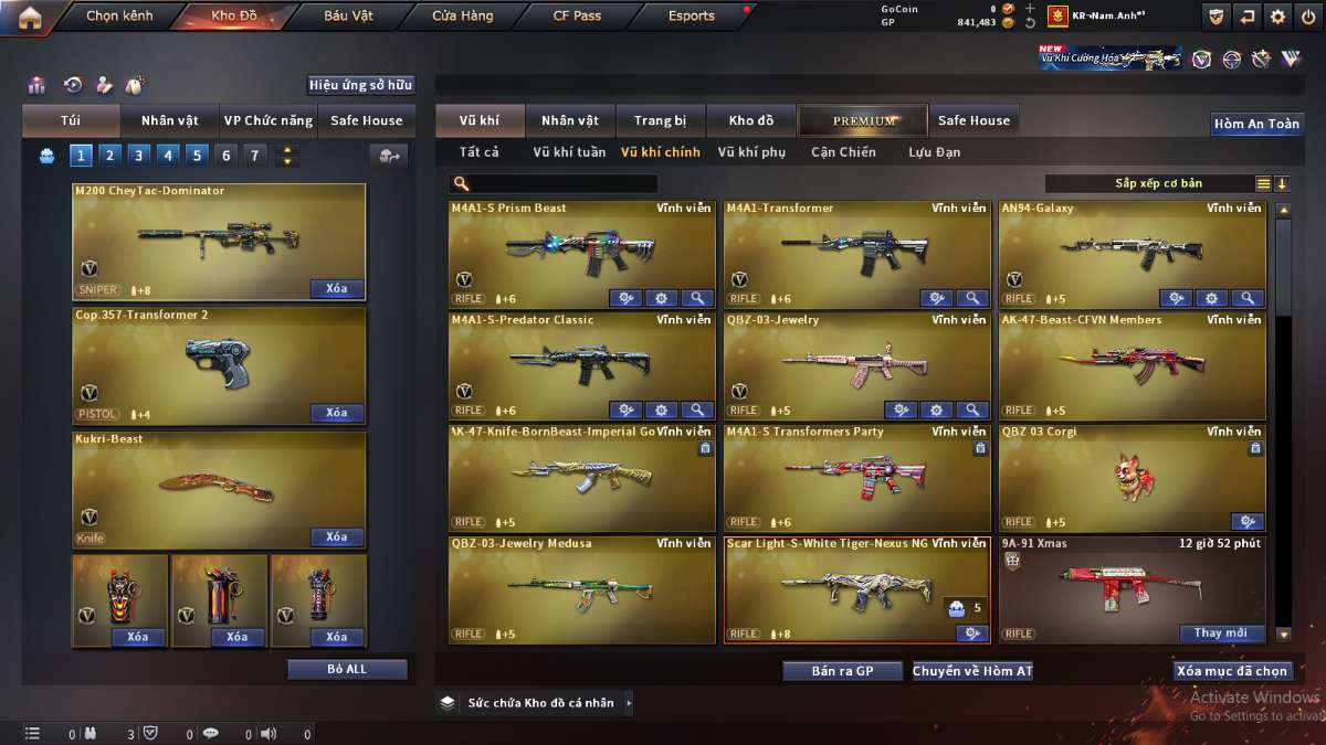 shop acc cf uy tin gia re